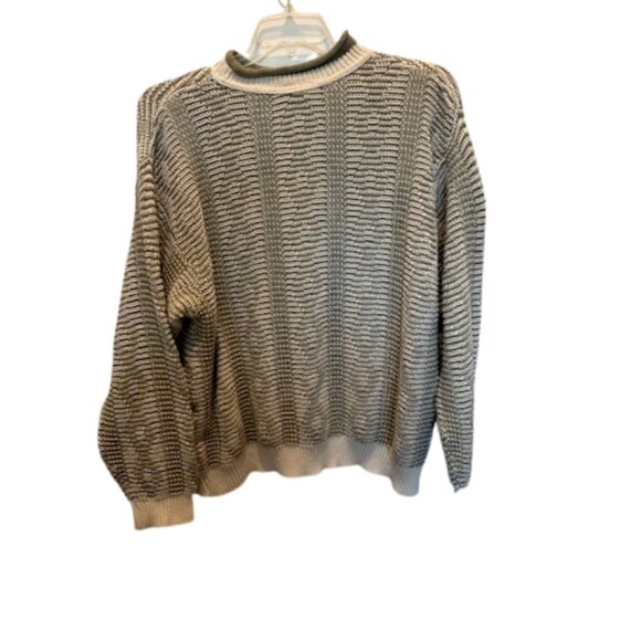 Liz Sport Sweater Women's Size L – Cotton Blend Classic Neutral Knit Made in USA - Picture 2 of 7